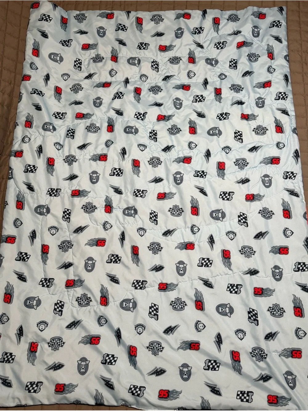 Disney Cars Top Speed Piston Cup Toddler Lightweight Microfiber Blanket 42 x 56